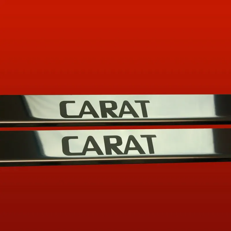 Tylko dziś VOLKSWAGEN GOLF MK2 Nakładki progowe CARAT 3 drzwi Stal nierdzewna 304 Wyko