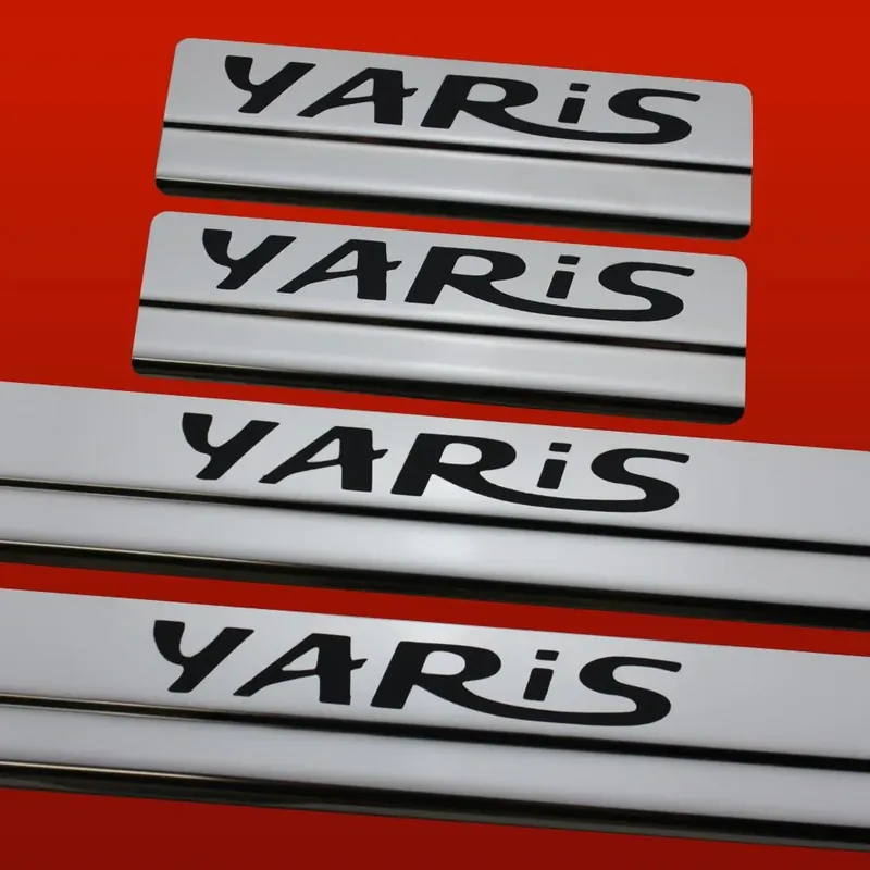 TOYOTA YARIS MK3 Nakładki progowe Prefacelift 5 drzwi Stal nierdzewna 304 W Oferta limitowana