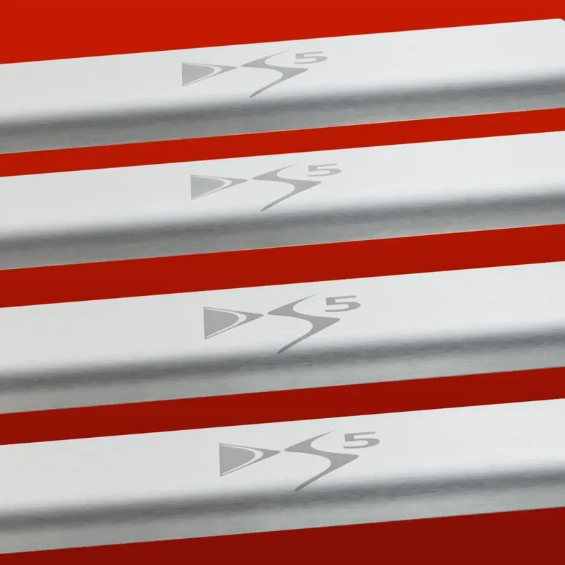 CITROEN DS5 Nakładki progowe ze stali nierdzewnej 304, wykończenie matowe Popularny