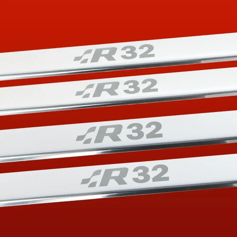 VOLKSWAGEN GOLF MK5 Nakładki progowe R32 5 drzwi Stal nierdzewna 304 Wykońc Darmowa dostawa