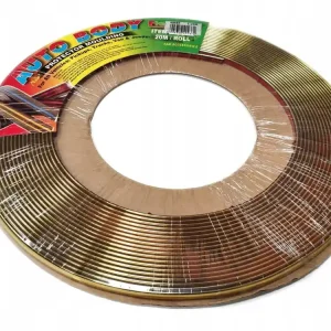 Listwa ozdobna taśma chromowana złota 12mm 20m Autentyczny