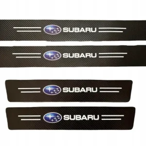 Karbonowe naklejki ochronne na progi SUBARU Zestaw 4 sztuki Najlepsza cena
