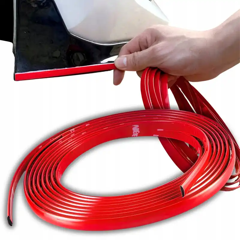 Tani Listwa Ozdobna Naklejana Pasek Czerwona Na Zderzak Samochodu Tuning 3M