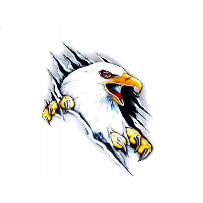 Tylko dziś NAKLEJKA NALEPKA ORZEŁ BLACHA BIAŁY FILTR UV