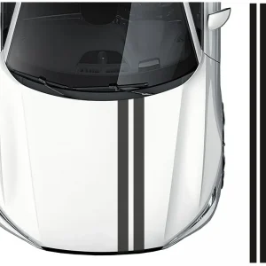 Najlepsza cena PASY NA SAMOCHÓD naklejki 8cmx 2szt 3 METRY CZARNE