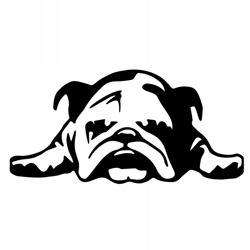 Zwrot pieniędzy Naklejka na auto samochód wodoodporna BULDOG PIES
