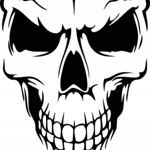 NAKLEJKA NA AUTO SAMOCHÓD SZYBĘ CZASZKA MONSTER Rabat