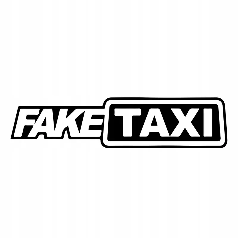 Zwrot pieniędzy Naklejka na auto samochód wodoodporna FAKE TAXI