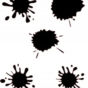 Oferta NAKLEJKA NA AUTO SAMOCHÓD SZYBĘ KLEKSY 5 RÓŻNYCH SZTUK 10CM