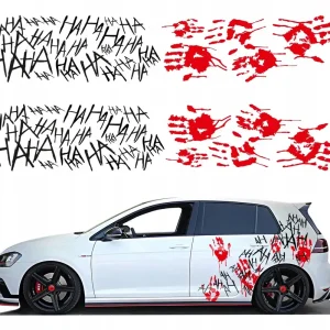 Tylko dziś NAKLEJKI na Auto MOTYW JOKER HA HA HA 44x450cm