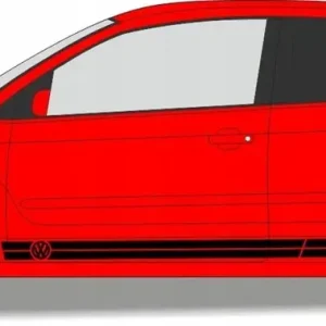 Bezpieczna płatność Naklejki pasy na drzwi boki samochodu VW POLO GOLF PASSAT