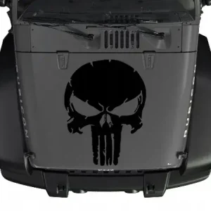 NAKLEJKA NA MASKĘ JEEP Punisher 56x43 cm Tylko dziś