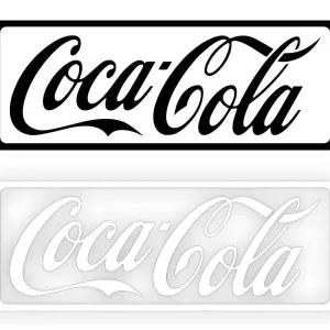 Bezpieczna płatność COCA COLA - Naklejka na samochód na auto KOLOR