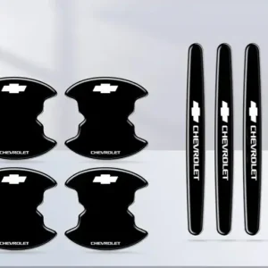 Tani Naklejki ochronne pod klamki samochodu CHEVROLET MOCNA FOLIA do auta 8 szt