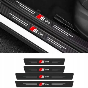 Zwrot pieniędzy Naklejki ochronne na progi samochodu. S-line do Audi