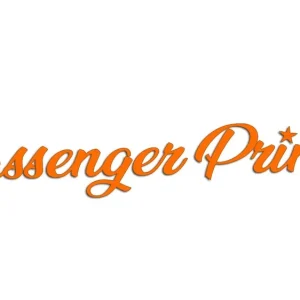 Wycinana naklejka PASSENGER PRINCESS pomarańczowa Kup teraz