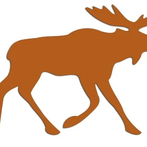 Wycinana naklejka SPACERUJĄCY ŁOŚ brązowa - J and A Kup teraz