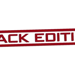 Kup teraz Wycinana naklejka BLACK EDITION #2 bordowa - J and A