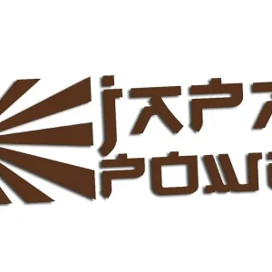 Tylko dziś Wycinana naklejka JAPAN POWER do lexus ciemny brązowy - J and A