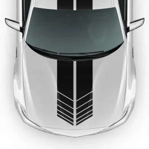 Wysoka jakość 2x NAKLEJKA Grafika na samochód maskę MOTYW PASKI PASY SKOŚNE 20x450