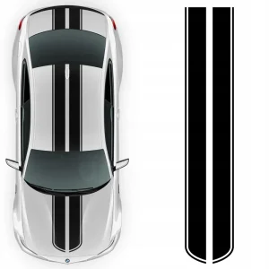 PASY NA SAMOCHÓD naklejka PASKI 21cm x 3m KOLOR Popularny