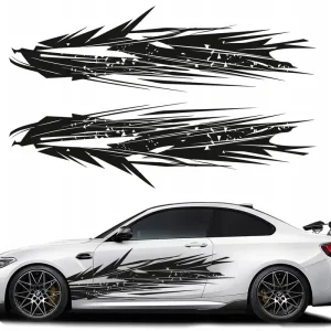 Zwrot pieniędzy PASY NA MASKĘ SAMOCHODU naklejka 120cm x 33cm