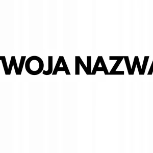 NAKLEJKA AUTO SZYBĘ TWOJA NAZWA TWÓJ NAPIS DOWOLNY Wyprzedaż