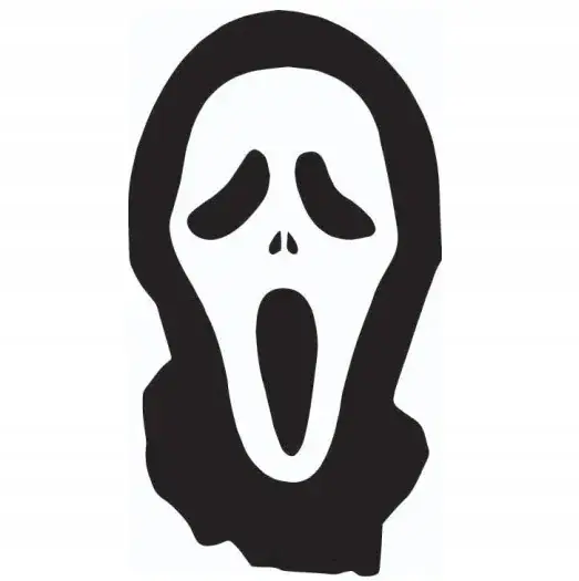 Bezpieczna płatność NAKLEJKA AUTO SZYBĘ DUCH MASKA STRASZY HALLOWEEN