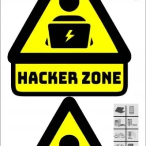 Rabat NAKLEJKA NALEPKA HACKER ZONE 2 szt. Avisa