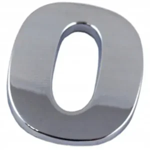 EMBLEMAT LITERA LITERKA CYFRA CYFRY CHROM O O X6T51 Ekspresowa dostawa