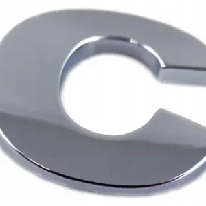 EMBLEMAT LITERA LITERKA CYFRA CYFRY CHROM C C V1D57 Zamów teraz