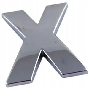 Kup teraz EMBLEMAT LITERA LITERKA CYFRA CYFRY CHROM X X G2D59