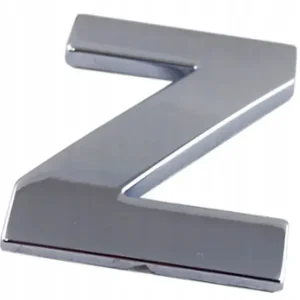 EMBLEMAT LITERA LITERKA CYFRA CYFRY CHROM Z Z Q9U43 Tani
