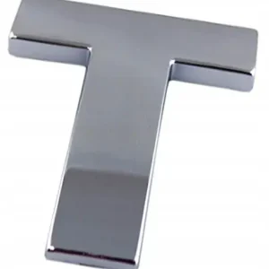 EMBLEMAT LITERA LITERKA CYFRA CYFRY CHROM T T K0I34 Tylko dziś