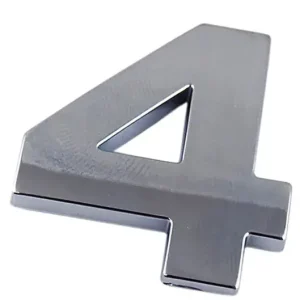 Bezpieczna płatność EMBLEMAT CYFRA CYFRY LITERA LITERKA CHROM 4 CZTERY H2C26