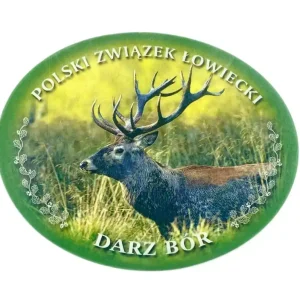 Naklejka PZŁ JELEŃ BYK-05 -Naklejka wewnętrzna Tani