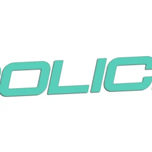 Wycinana naklejka POLICE - NAPIS - USA miętowa - J and A Najlepsza cena