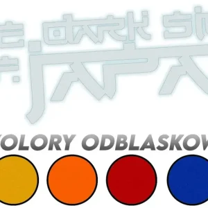 Bezpieczna płatność Wycinana naklejka THE DARK SIDE OF JAPAN - kolory odblaskowe