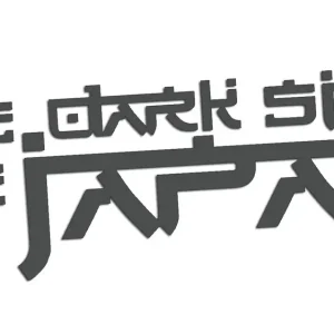 Autentyczny Wycinana naklejka THE DARK SIDE OF JAPAN - do kawasaki grafitowa