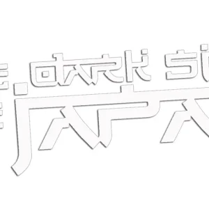 Wycinana naklejka THE DARK SIDE OF JAPAN - do lexus biała Oferta