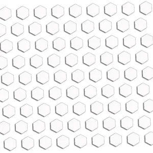 Wycinane naklejki HEXAGON SZEŚCIOKĄT PLASTER MIODU - 81 sztuk białe Niska cena