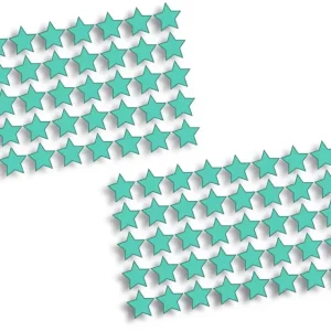 Ekspresowa dostawa Wycinane naklejki GWIAZDKI GWIAZDY 100 SZTUK 1 X 1 CM miętowe - J and A