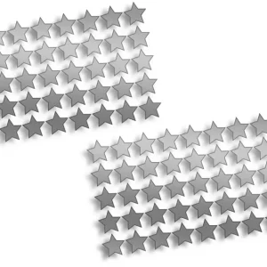 Oferta Wycinane naklejki GWIAZDKI GWIAZDY 100 SZTUK 1 X 1 CM srebrne - J and A