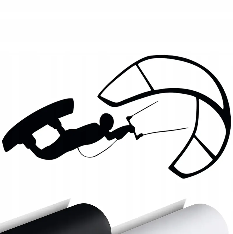 Tani NAKLEJKA HOBBY Sport Kite KITESURFING 17x9 cm