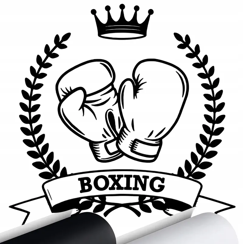 NAKLEJKA HOBBY SPORT BOKS BOXING 12x12 cm Niska cena