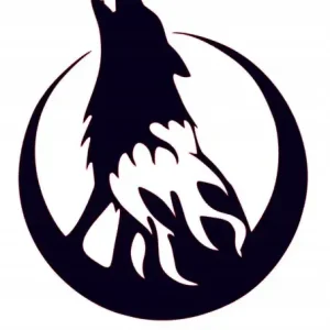 NAKLEJKA NA AUTO SZYBĘ WILK WYJE Ostatnia szansa