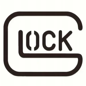 Nowość Naklejka Czarna GLOCK na Samochod Motocykl na Ścianę do Ozdoby Militaria