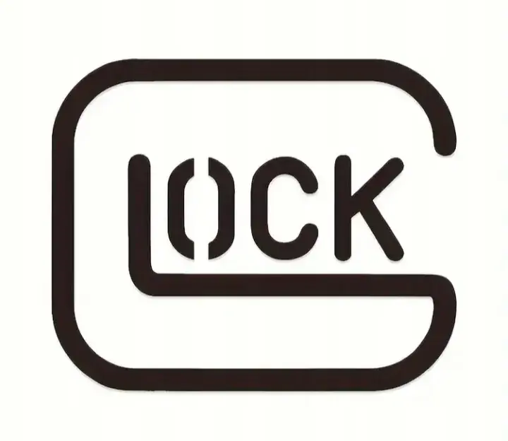 Nowość Naklejka Czarna GLOCK na Samochod Motocykl na Ścianę do Ozdoby Militaria