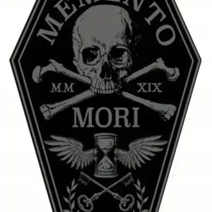 Naklejka Bardzo Duża 32 x 20 cm Memento Mori Pamiętaj o Śmierci Trumna Auto Najlepsza cena