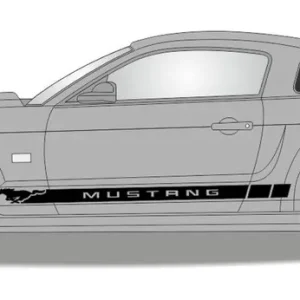 Popularny Naklejki pasy na bok do Ford Mustang